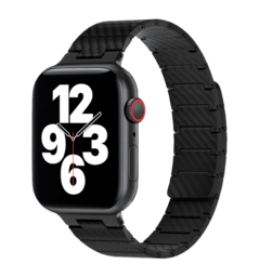 Ремінець Wiwu для Apple Watch 38/40/41mm Carbon Fiber pattern magnetic watch band Black