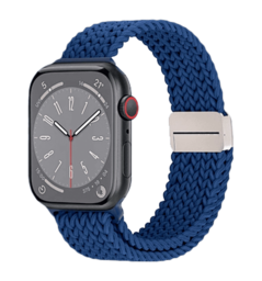 Ремінець Wiwu для Apple Watch 42/44/45/49mm Braided Nylon magnetic watch band Blue
