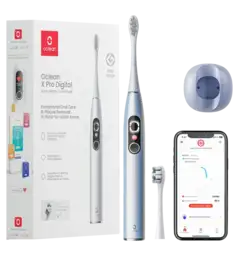 Розумна зубна електрощітка Oclean X Pro Digital Electric Toothbrush Glamour Silver (6970810552560)