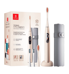 Розумна зубна електрощітка Oclean X Pro Digital Set Electric Toothbrush Champagne Gold (6970810552577)