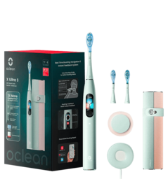 Розумна зубна електрощітка Oclean X Ultra Set Green (OLED) (6970810553505)
