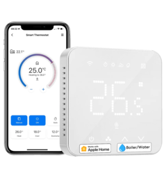 Розумний Wi-Fi термостат (тільки водяне опалення) Meross MTS200BHK(EU)