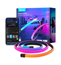 Стрічка світлодіодна розумна Govee H61C3 Neon Gaming Table Light, 3м, WI-FI/Bluetooth, білий