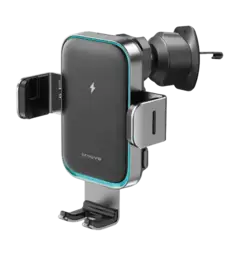 Тримач в машину з Бездротовим ЗП Proove Triple Сlamp Pro 15W (metal gray)