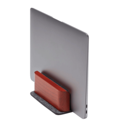 Вертикальна підставка для ноутбука LA:DO Темне дерево