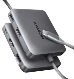 Хаб концентратор AXAGON HMC-5HL USB-C 5Гбіт/с SuperSpeed 5in1 hub, Сірий