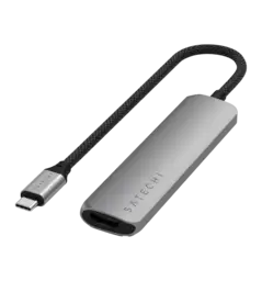 Xaб Хаб Satechi 4-in-1 USB-C Slim Multiport 4K Space Grey (ST-P4SM)