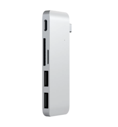 Хаб Satechi Type-C USB 3.0 Passthrough Hub Silver (ST-TCUPS)