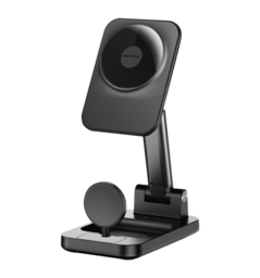 Зарядна станція Keephone Tech Power Stand, 3-in-1 Charging black (TECHPOWSTBK)