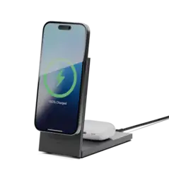 Зарядний пристрій Native Union Rise 2-in-1 Qi2 Black (RS-2IN1-BLK)