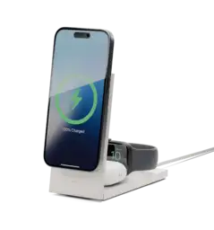 Зарядний пристрій Native Union Rise 3-in-1 Qi2 Sandstone (RS-3IN1-SAN-INT)