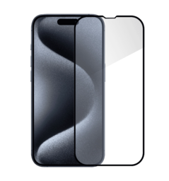 Захисне скло Monblan для iPhone 15 Pro Max 2.5D Anti Static 0.26mm (Black)