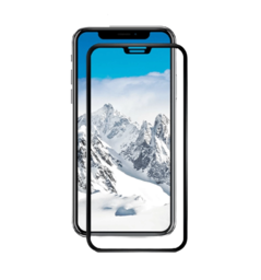 Захисне скло +NEU Chatel Full 3D Crystal with Mesh for iPhone 11/XR Front Black
