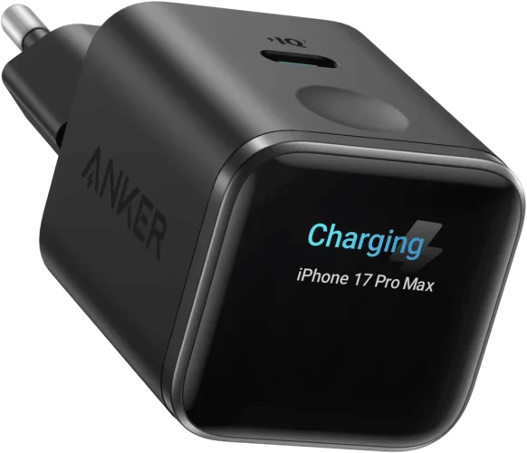 Адаптер ANKER Nano Charger - 45W USB-C Smart Display (Чорний)