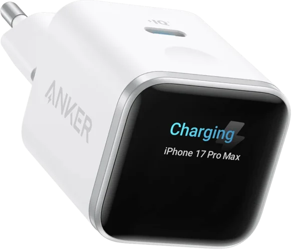 Адаптер ANKER Nano Charger - 45W USB-C Smart Display (White)