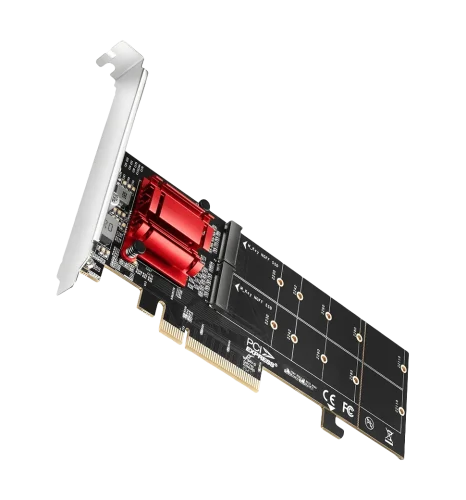 Aдаптер AXAGON PCEM2-ND PCIe 2x NVMe M.2 controller