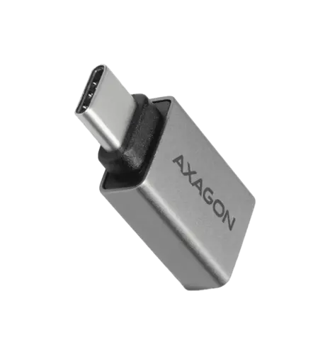 Адаптер AXAGON RUCM-AFA USB 3.0 Type-C Male-Type-A рамка алюмінієва, Сірий