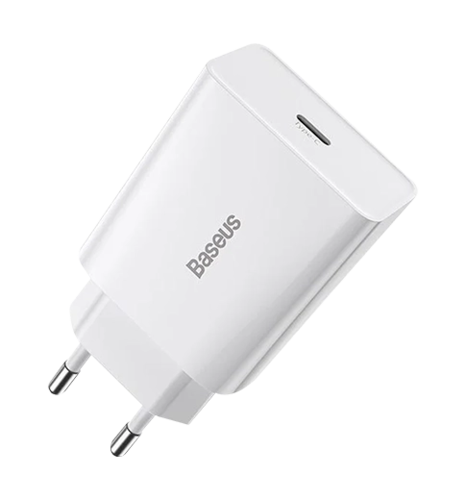 Адаптер Baseus Speed Mini PD Charger Type-C 20W White (CCFS-SN02)