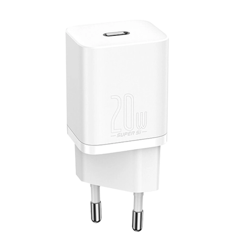 Адаптер Baseus Super Si Quick Charger Type-C 20W White (CCSUP-B02)