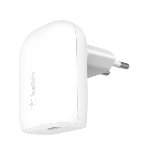 Адаптер Belkin 30Вт USB-С GAN PD PPS, White (WCA005VFWH)