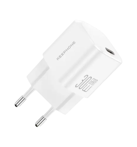 Адаптер Keephone 30W Type-C GaN Power Adapter White (KPGWACH092CWH)