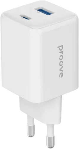 Адаптер Proove Pocket GaN 45W (Type-C + USB) White