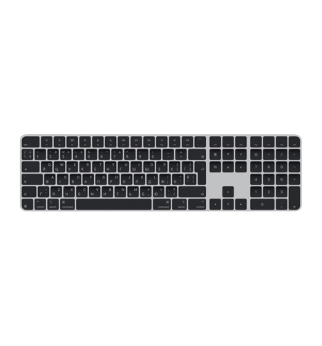 Apple Magic Keyboard with Touch ID and Numeric Keypad for Mac with Apple silicon - Black Keys(MXK83UA/A) UA