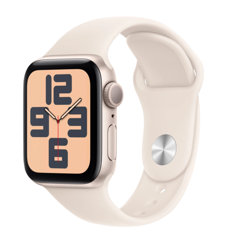 Apple Watch SE2 2024 40mm Starlight Aluminium Case with Starlight Sport Band S/M Б/У