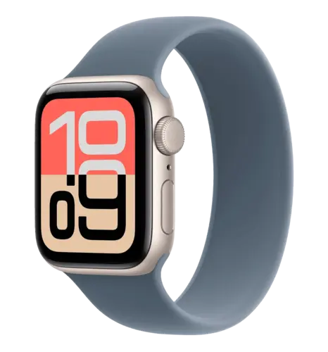 Apple Watch SE 3 GPS + Cellular 40mm Starlight Aluminium Case with Starlight Sport Band - S/M (MEP64)