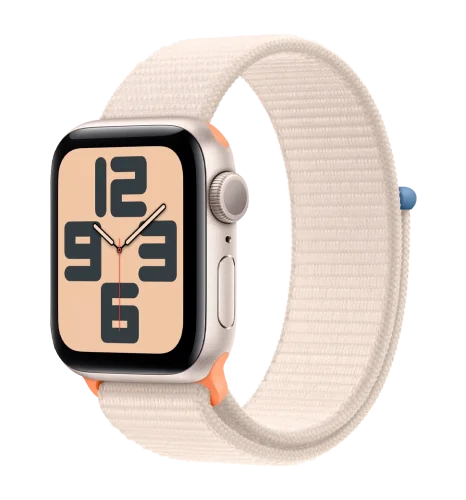 Apple Watch SE (gen 2) 2023 40mm Starlight Aluminum Case with Starlight Sport Loop (MR9W3) Б/У