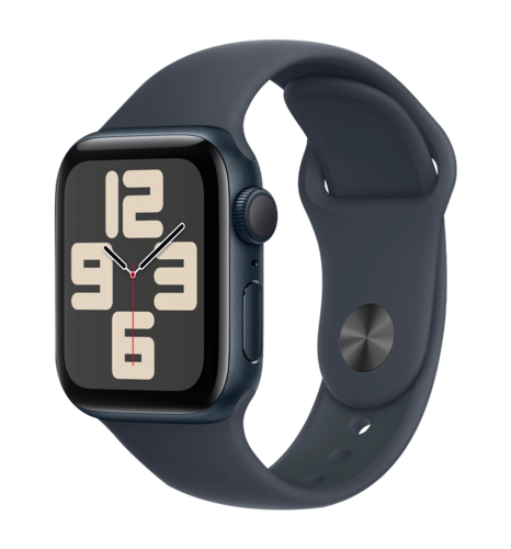 Apple Watch SE GPS 44mm Midnight Aluminium Case Midnight Aluminium Sport Band S/M UA