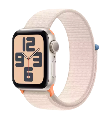 Apple Watch SE GPS 44mm Starlight Aluminium Case Starlight Sport Loop  UA