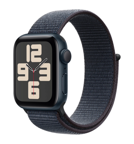 Apple Watch SE 2 2024 40mm Midnight Aluminium Case with Ink Sport Loop (MXEA3)