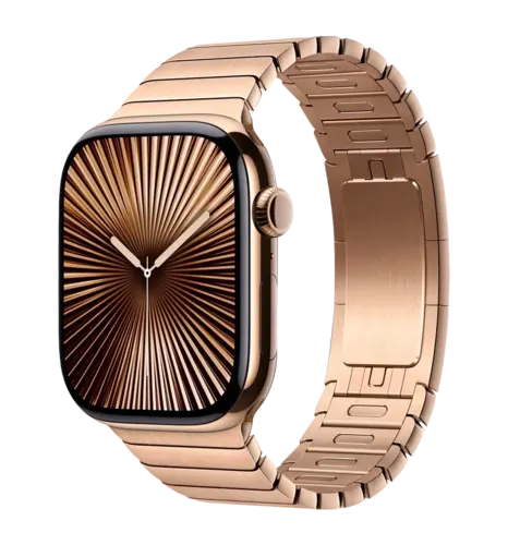 Apple Watch Series 10 GPS + Cellular 42mm Gold Titanium Case w. Gold Link Bracelet (MX0N3+MXMC3)