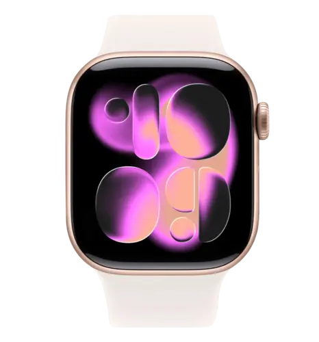 Apple Watch Series 11 GPS 42mm Rose Gold Aluminium Case with Light Blush Sport Band - S/M (MEU04)