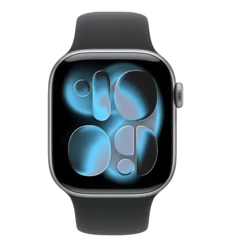 Apple Watch Series 11 GPS 42mm Space Grey Aluminium Case with Black Sport Band - S/M (MEQW4)