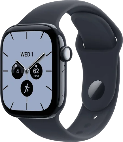 Apple Watch Series 12 Cellular 42mm Night Blue Ceramic Case with Navy Blue Sport Band M/L (MJH04)