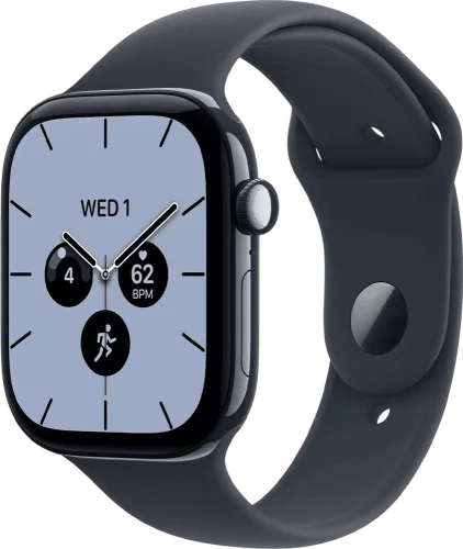 Apple Watch Series 12 Cellular 46mm Night Blue Ceramic Case with Navy Blue Sport Band M/L (MJH44)