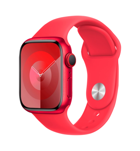 Apple Watch Series 9 41mm (PRODUCT)RED Aluminum Case with (PRODUCT)RED Sport Band M/L (MRXH3)