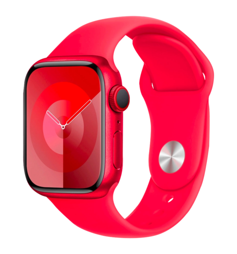 Apple Watch Series 9 GPS 41mm (PRODUCT)RED Aluminium Case (PRODUCT)RED Sport Band M/L UA