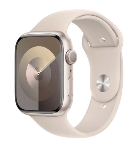 Apple Watch Series 9 GPS 41mm Starlight Aluminium Case Starlight Sport Band S/M UA