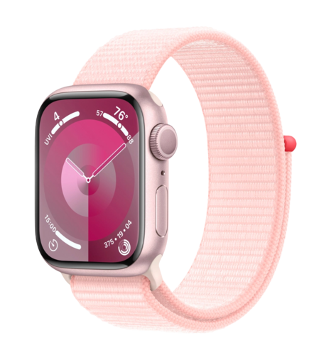Apple Watch Series 9 GPS 45mm Pink Aluminium Case Pink Sport Loop UA