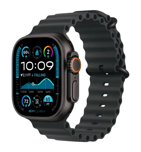 Apple Watch Ultra 2 49mm GPS + LTE Black Titanium Case with Black Ocean Band (MX4P3, MYTC3+MYPD3)