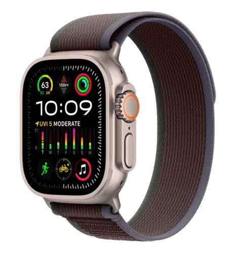 Apple Watch Ultra 2 GPS 49mm Titanium Case Blue/Black Trail Loop M/L UA