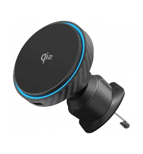Автомобільний тримач з Бездротовим ЗП Proove Graphite Circle Qi2 15W