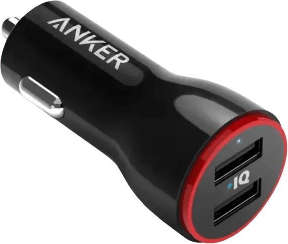 АЗП ANKER PowerDrive 2 24W 2xUSB V3 (Чорний)