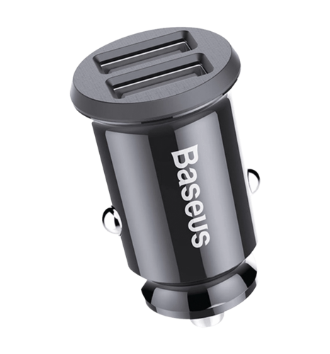 АЗП Baseus Grain 3.1A 2USB (black) (CCALL-ML01)