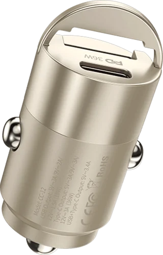 АЗП Keephone Car Volt Type-C / Type-C Titanium (CC-12) (KPCARVOCCTM)