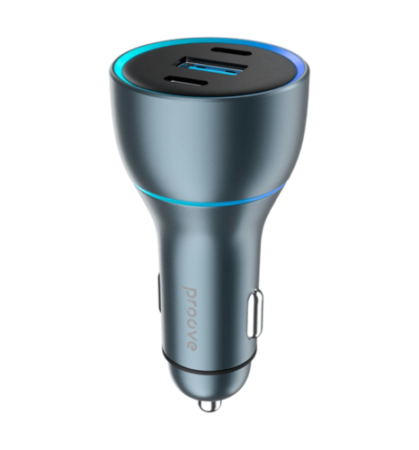 АЗП Proove Super Charge 130W (2 Type-C + USB) (metal gray)