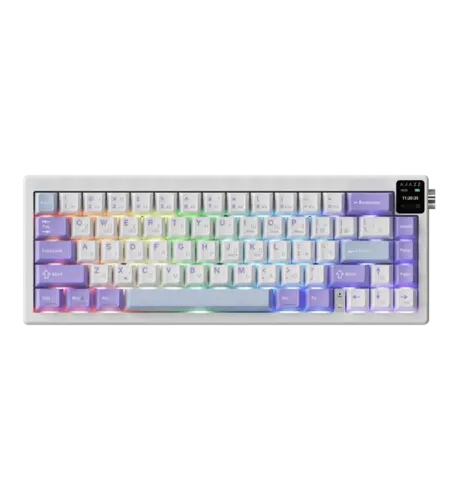 Бездротова механічна клавіатура Ajazz AK650 Flying Fish Switch - Purple (AK650-FF-PWB)